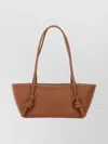 Hereu Textured Shoulder Bag Double Handles In Brown