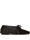 Hereu Tilla Fringes Loafers In Black