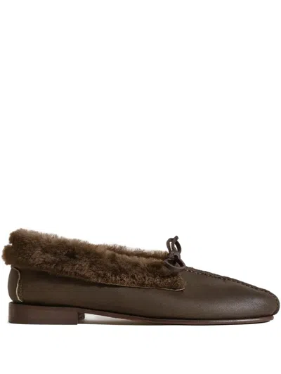 Hereu Tilla Loafers In Brown