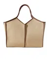 Hereu Geometric Tote Bag In Fine Calf Leather