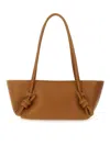 Hereu Textured Shoulder Bag Double Handles In Brown