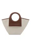 Hereu Cala Small Cotton-canvas Tote Bag In Beige