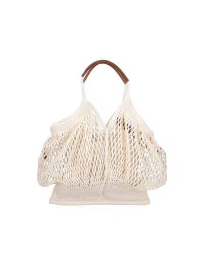 Hereu Tote Bag "calella Filt" In Neutral