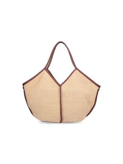 Hereu Tote Bag "calella" In Nude