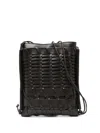 Hereu Flat Square Woven Crossbody Bag