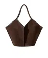 Hereu Calella Distressed Leather Shoulder Bag In Black