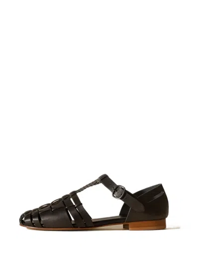 Hereu Vedra Fisherman Sandals In Black