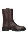 Hereu Anella Low Ankle Boots In Brown