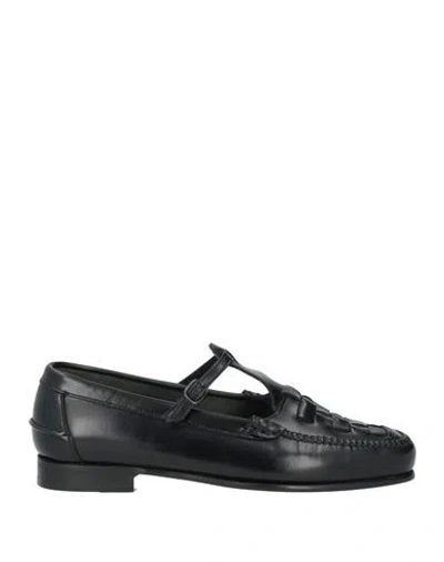 Hereu Woman Ballet Flats Black Size 8 Leather