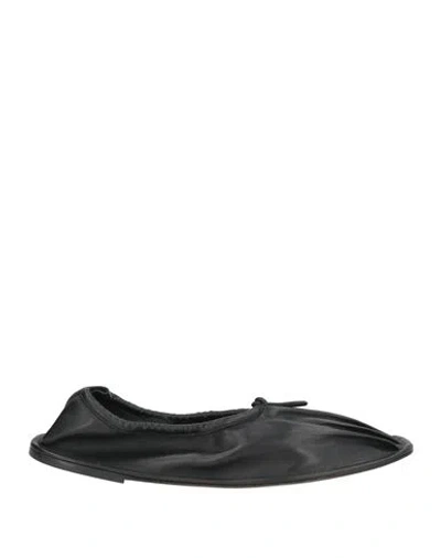 Hereu Woman Ballet Flats Black Size 8 Leather