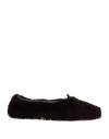 Hereu Woman Ballet Flats Burgundy Size 8 Leather In Red