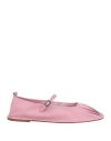 Hereu Woman Ballet Flats Pink Size 11 Leather