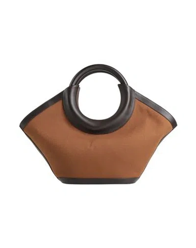 Hereu Woman Handbag Brown Size - Textile Fibers