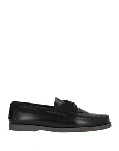 Hereu Woman Loafers Black Size 11 Calfskin