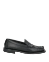 Hereu Woman Loafers Black Size 8 Leather In Black