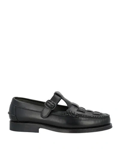 Hereu Woman Loafers Black Size 9 Leather