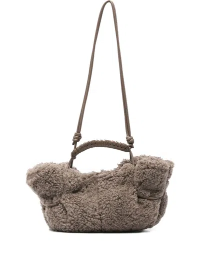 HEREU HEREU WOMEN ARTA MINI SHEARLING TOTE