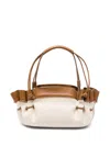 Hereu Arta Canvas Structured Cotton Shoulder Bag In Multi
