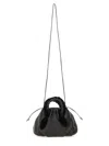 Hereu Textured Cross-body Bag Braided Handle In Black