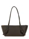 Hereu Rectangular Shoulder Bag Knotted Handles In Brown