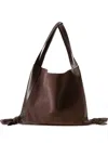 Hereu Knotted-detail Leather Shoulder Bag In Multi