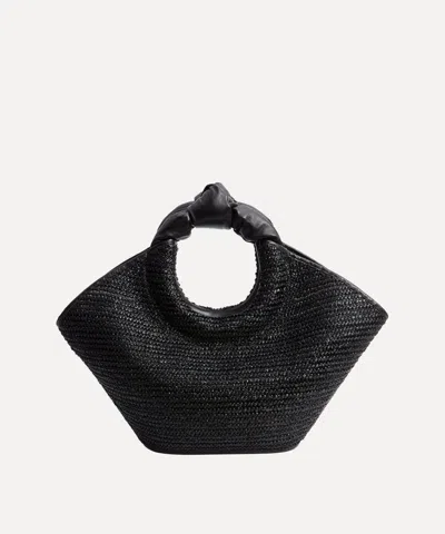 Hereu Women's Castell Leather And Raffia Tote Bag