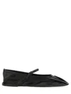 Hereu Black Dansa Mary Jane Ballerina Flats In Black