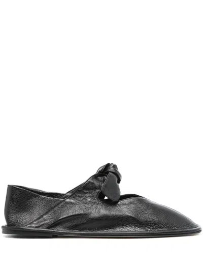 HEREU HEREU WOMEN'S FLAT SHOES BLACK