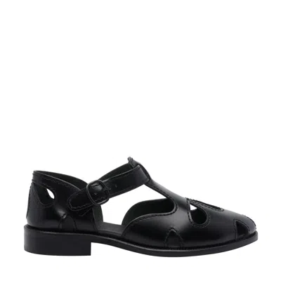 Hereu Women Floreta Slim Sandals In Black
