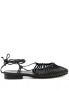 Hereu Women Mantera Leather Ballets In Black