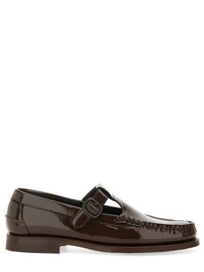 Hereu Alber Moccasin T-bar In Brown