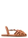 Hereu Women's Square Toe Padded Fisherman Sandal Cabersa 2 In Nude & Neutrals