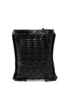Hereu Flat Square Woven Crossbody Bag In Multicolor