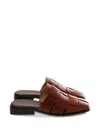Hereu Woven Mules In Brown