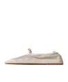 Hereu X Ruohan Ballet Flats In White