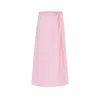 Herfetch Women's Blush Midi Skirt-pink