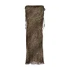 Herfetch Women's Exotic Skirt-multicolor In Black/brown