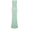 Herfetch Women's Green Maxi Ivy Dress-mint In Green