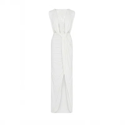 Herfetch Women's Maxi Amore Dress-white