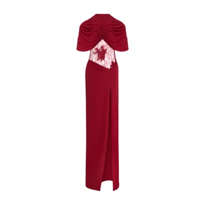 Herfetch Women's Maxi Christina Dress-burgundy In Red