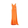 Herfetch Women's Maxi Satsuma Dress- Orange