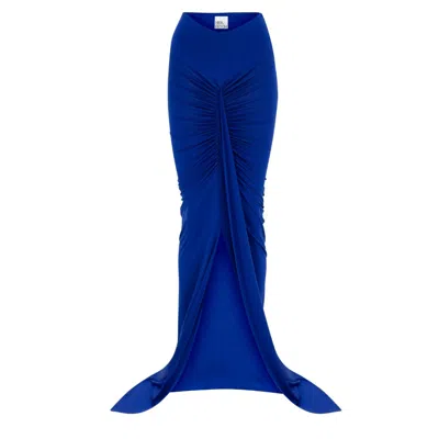 Herfetch Women's Maxi Siren Skirt-blue