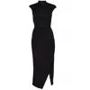 Herfetch Women's Midi Kimono Dress-black In Black