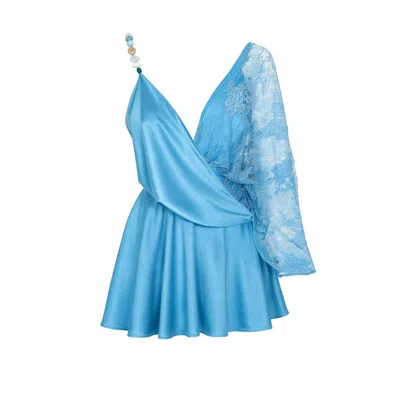 Herfetch Women's Mini Breeze Dress - Blue