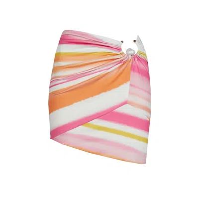 Herfetch Women's Mini Vacation Skirt-multicolor