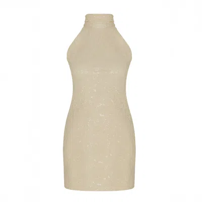 Herfetch Women's Neutrals Mini Flirty Dress-beige