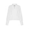 Herfetch Women's Oversize Basic Shirt- White In White