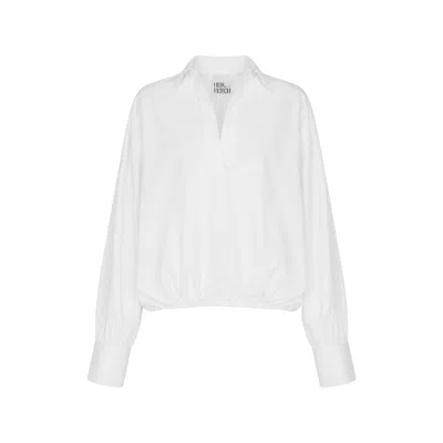 Herfetch Women's Oversize Basic Shirt- White