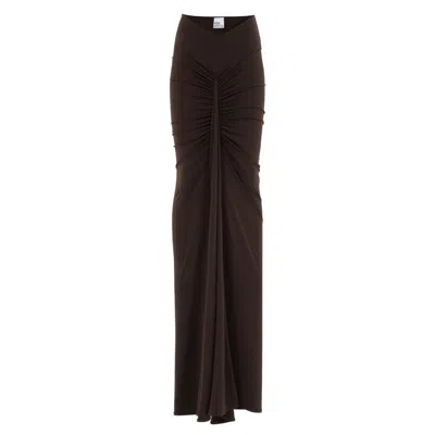 Herfetch Women's Tailored Skirt-brown