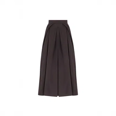 Herfetch Women's Volume Skirt-brown